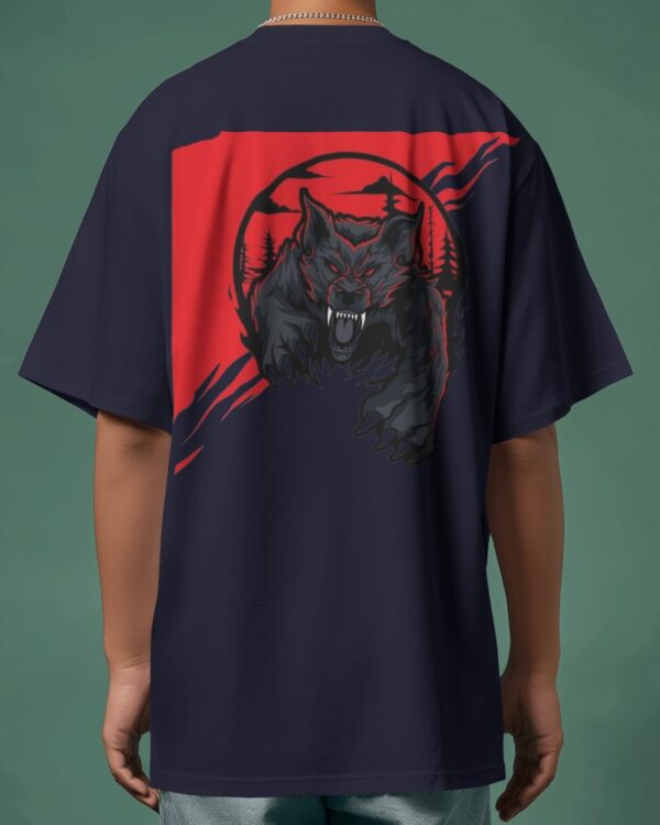 Graphic Printed Oversized T-shirt - Beast
