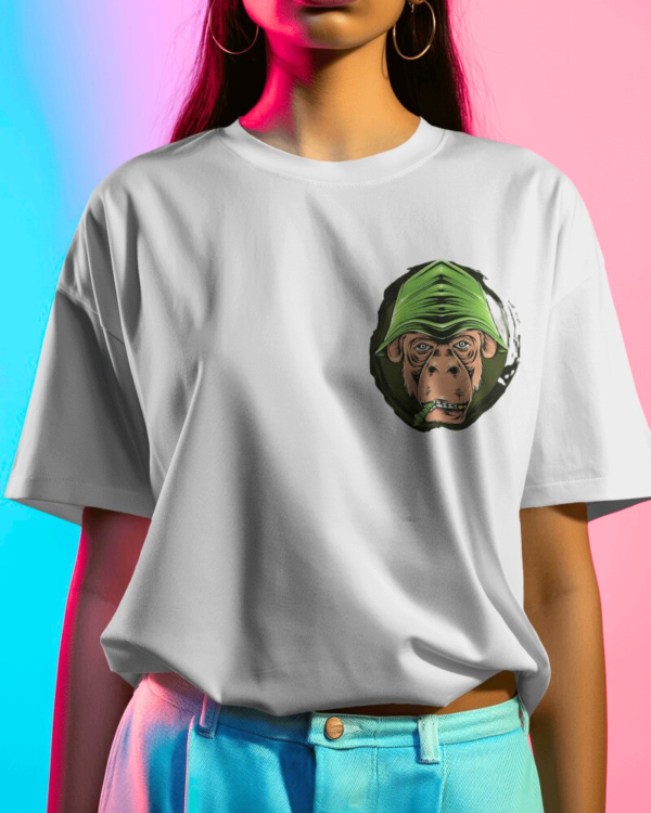 Graphic Printed Oversized T-shirt – Stoned Chimp - Image 2
