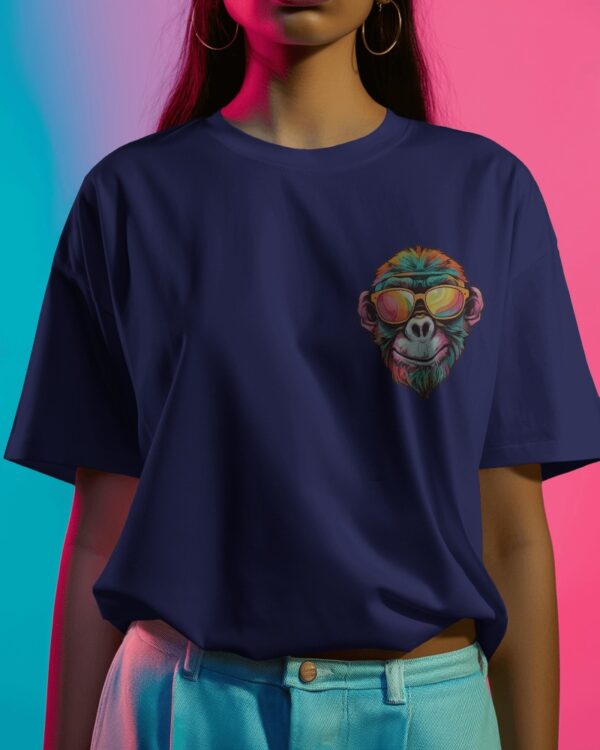Graphic Printed Oversized T-shirt – Cool Chimp - Image 2