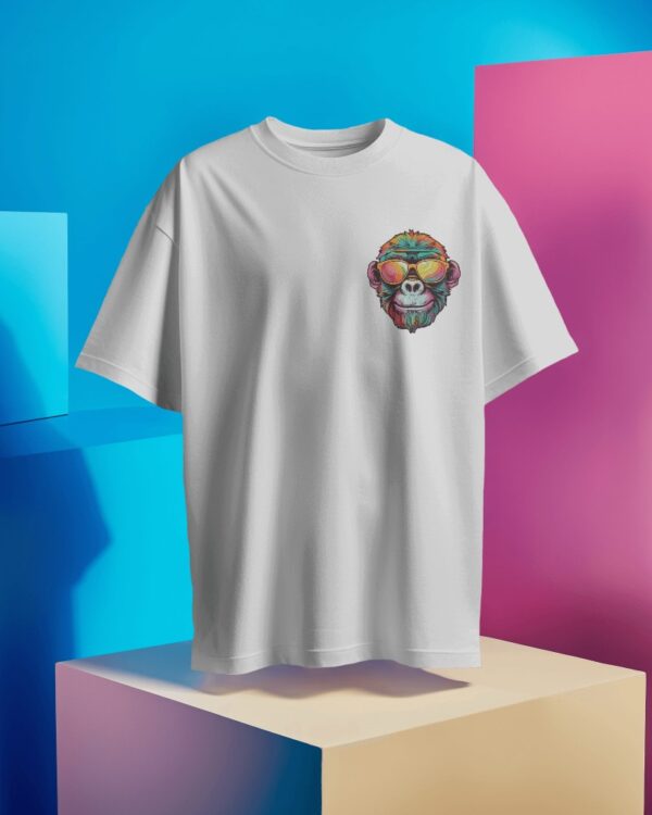 Graphic Printed Oversized T-shirt - Cool Chimp - Image 2