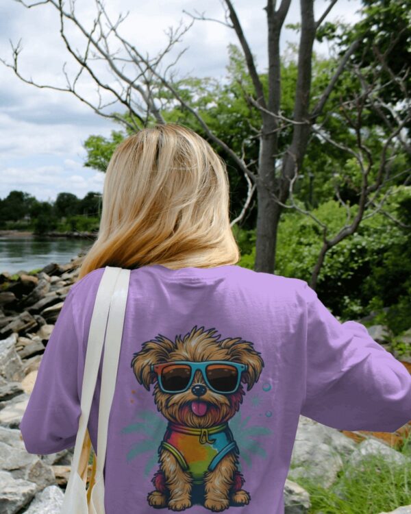 Graphic Printed Oversized T-shirt – Cute Puppy
