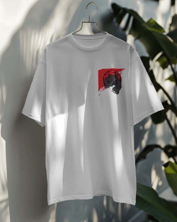 Graphic Printed Oversized T-shirt – Beast - Image 3
